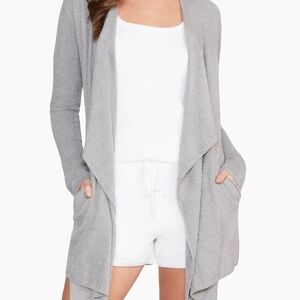 Barefoot Dreams Bamboo Chic Lite Purple Cardigan - S/M